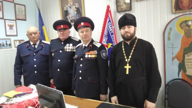 Клирик Свято-пантелеимоновского храма иерей Георгий Лукащук принял участие в Совете атаманов Миллеровского юрта