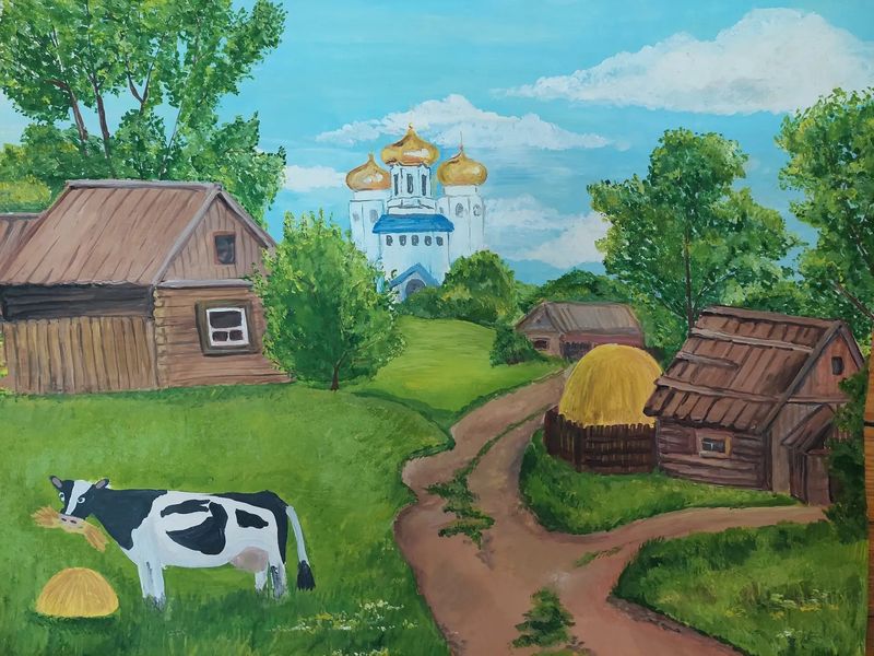Красота сквозь призму юности: искренние чувства и любовь к малой родине в картинах детей﻿  ﻿ ﻿