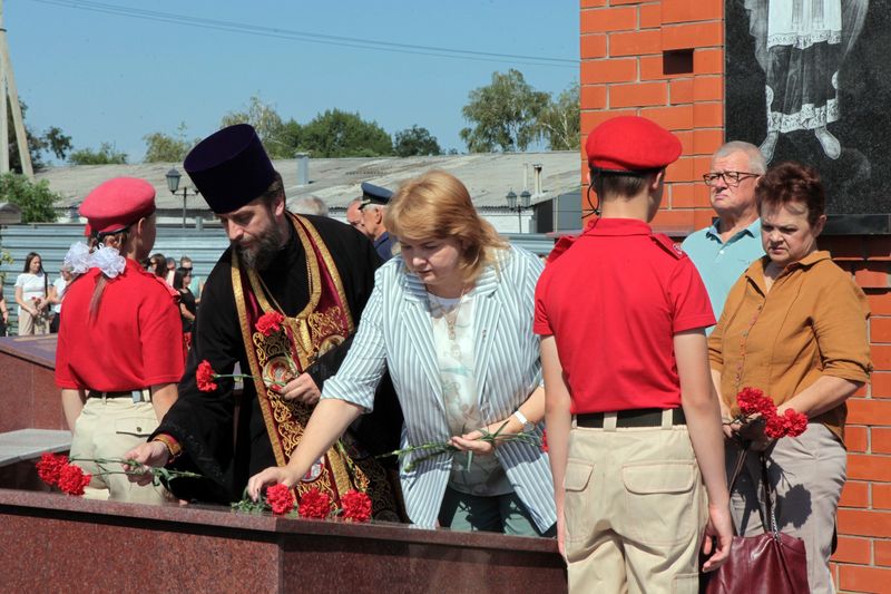 В Октябрьском районе почтили память погибших воинов