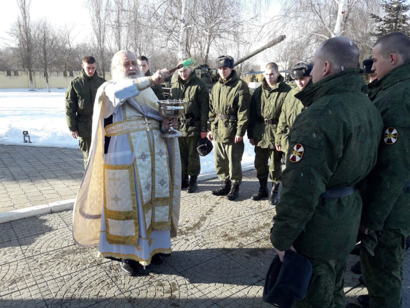 В попразднство Богоявления иеромонах Николай (Наметышев) с пастырским визитом посетил воинскую часть Войск национальной гвардии РФ № 3066