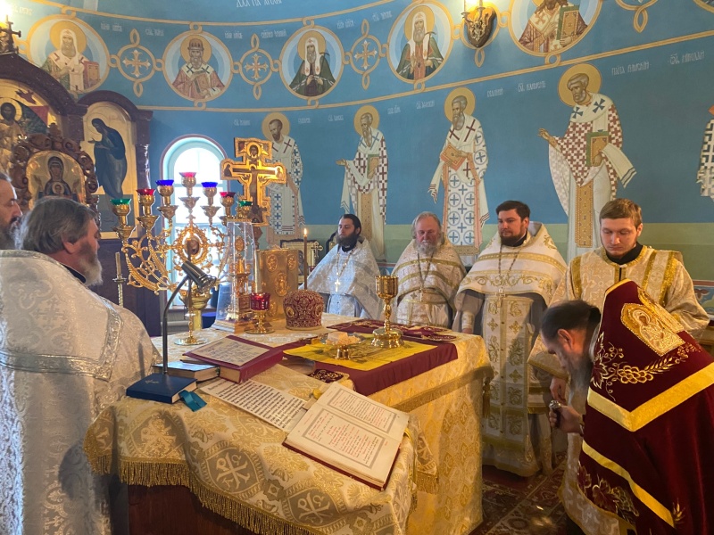 В храме Владимирской иконы Божией Матери х. Можаевка состоялось соборное богослужение духовенства