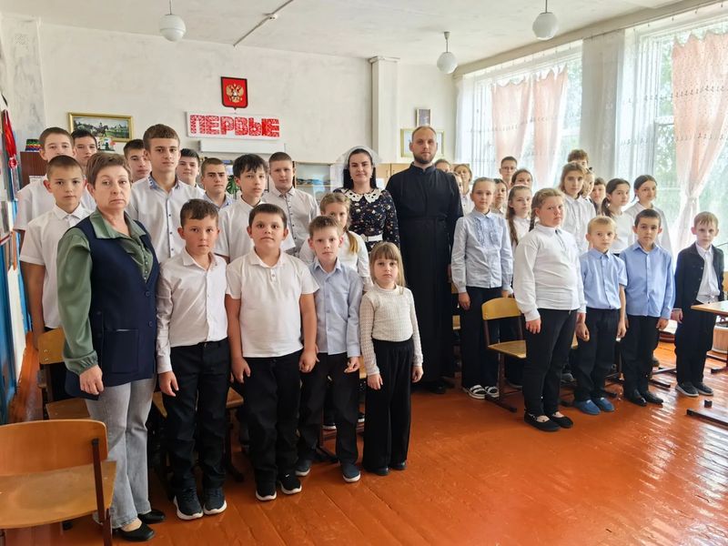 В Талловеровской школе прошло первое православное мероприятие