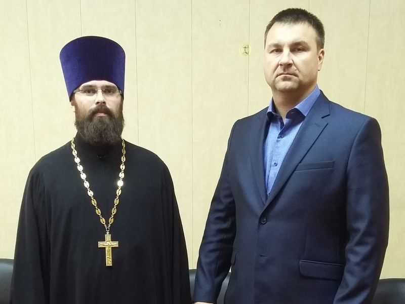Прошла встреча духовенства Каменск-Шахтинского благочиния с новым начальником Межмуниципального отдела МВД России «Каменский»