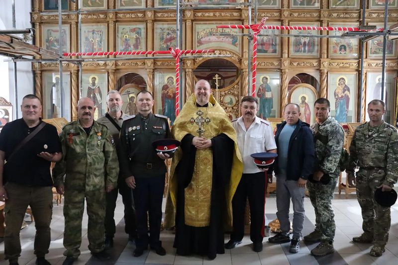 В Донском храме Новошахтинска прошёл станичный круг казаков Мало-Несветаевской