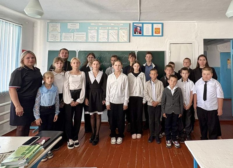 Духовно-нравственная беседа с учениками ООШ хутора Верхнечирский Боковского района