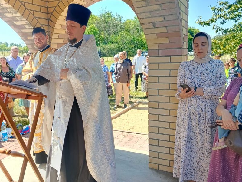 Праздничный молебен в честь праздника Преображения Господня﻿ в хуторе Ушаковском