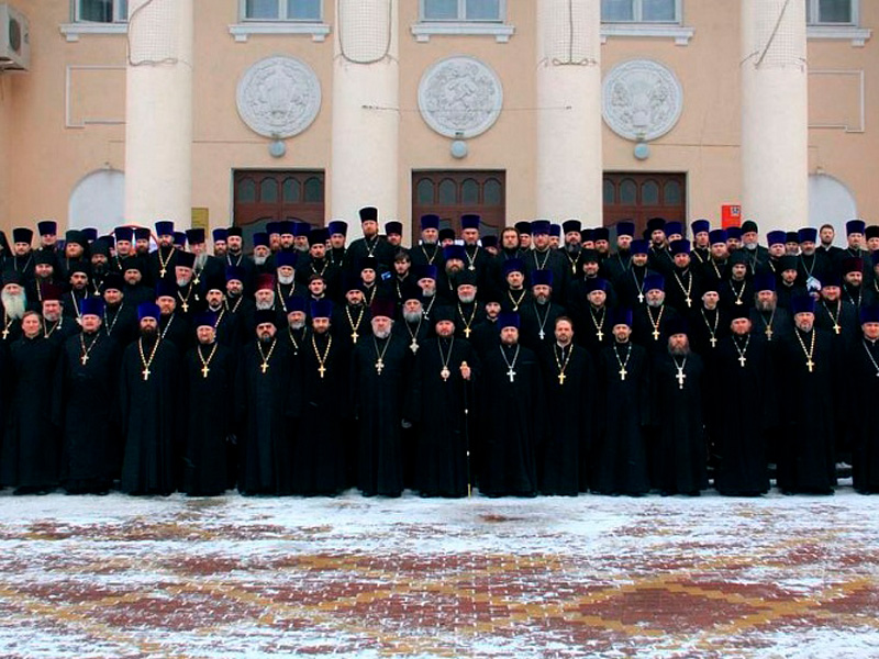 Правящий архиерей Шахтинской епархии Преосвященнейший епископ Симон возглавил годовое собрание духовенства Шахтинской епархии