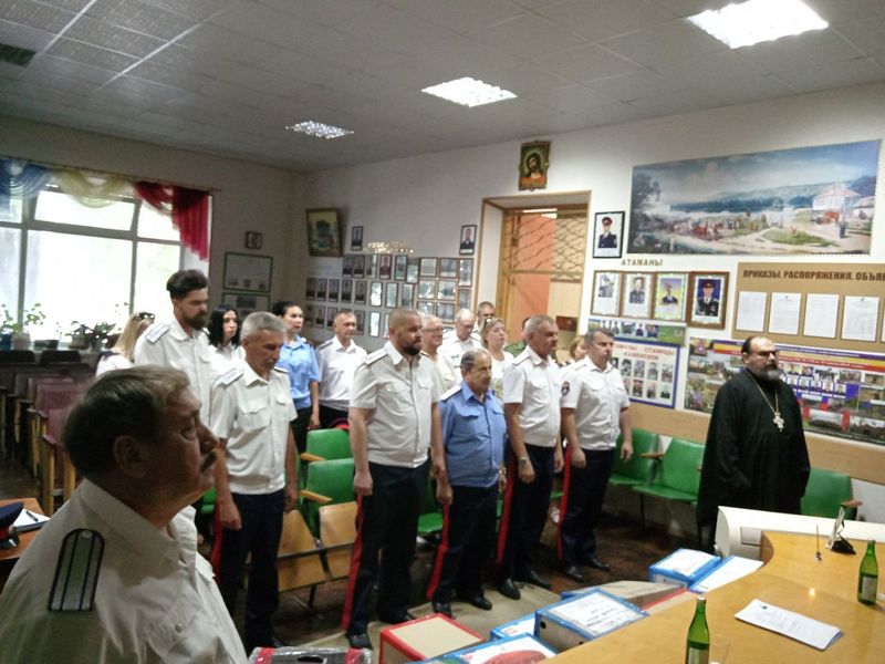 Протоиерей Василий Хадыкин принял участие в работе отдела Государственного казенного учреждения «Казаки Дона» по Донецкому округу