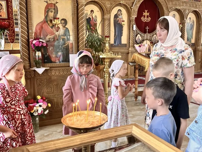 Открытый урок с учениками воскресной школы
