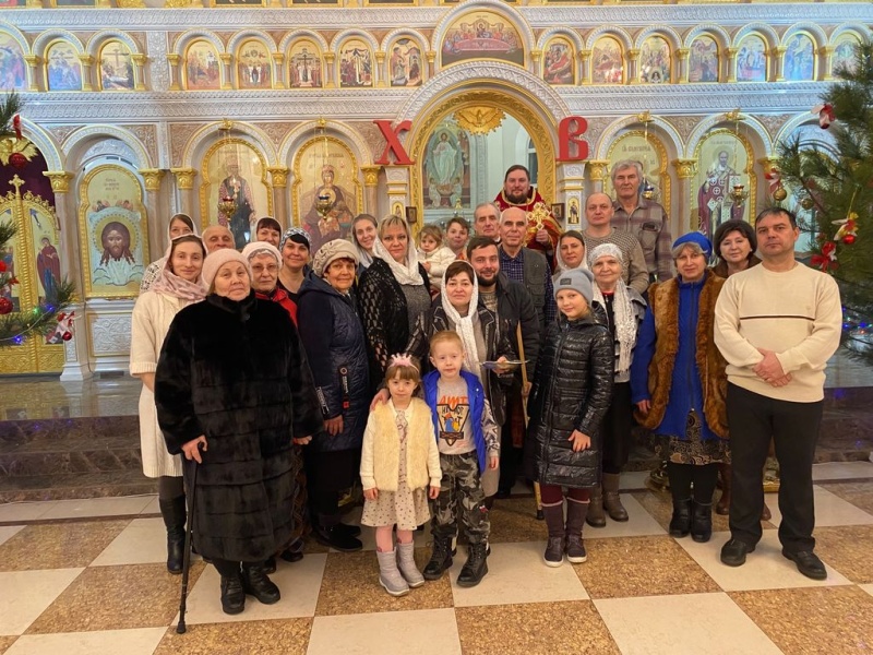 В Державном храме города Донецка состоялось новогоднее богослужение