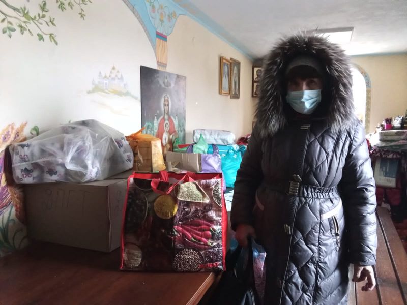 В Державном храме г. Донецка для беженцев ЛНР и ДНР проходит сбор гуманитарной помощи