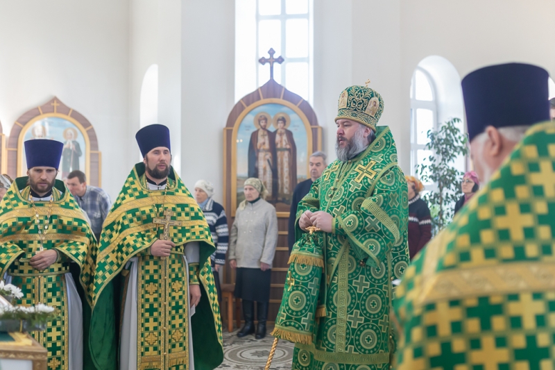 В престольный день Преосвященнейший епископ Симон совершил Божественную литургию в храме святого благоверного князя Александра Невского в городе Шахты