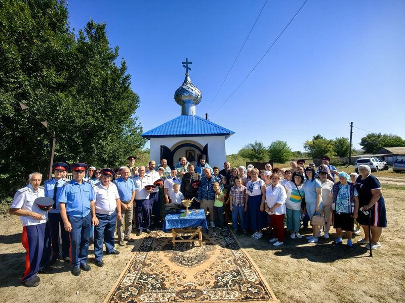 Освящение часовни в селе Новоселовка