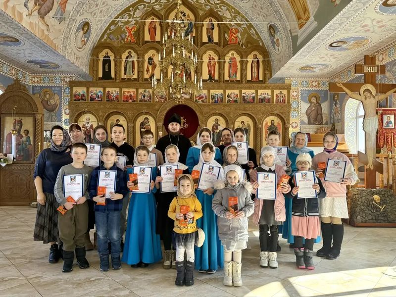 В воскресной школе станицы Боковской состоялся второй тур Кирилло-Мефодиевской олимпиады по Священной истории и Закону Божию.