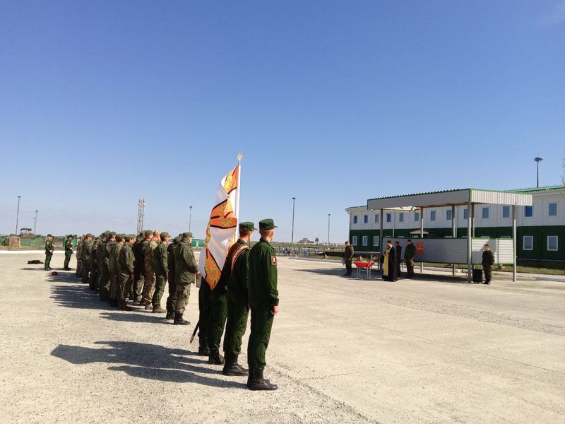 Торжественное вручение званий военнослужащим, прошедшим обучение на младших командиров