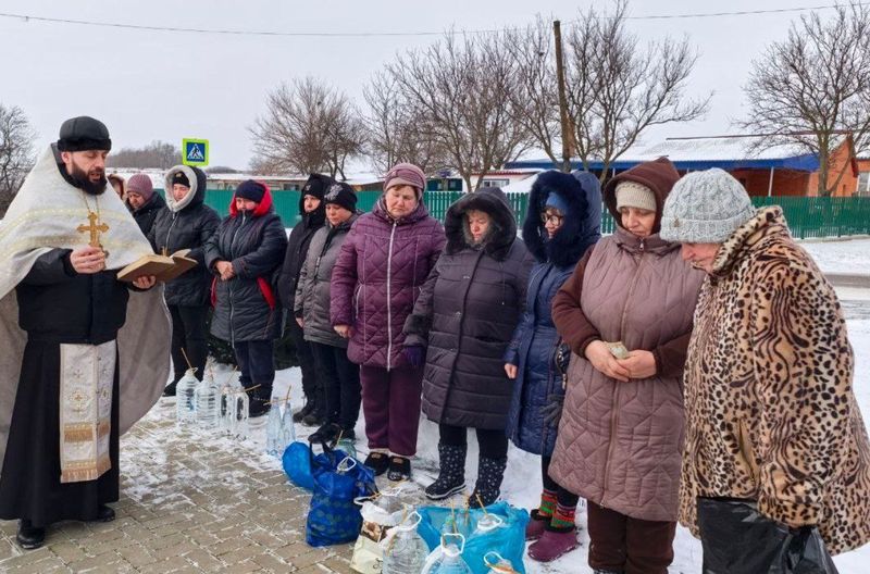 Праздник Крещения Господня в малонаселенном хуторе Октябрьского района