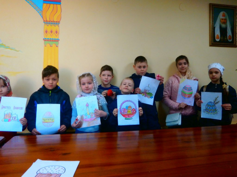 В воскресной школе «Держава» прошло занятие, посвященное празднику Входа Господня в Иерусалим