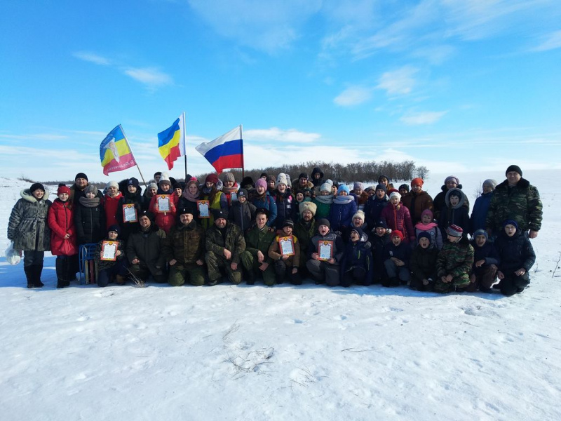Протоиерей Антоний Колистратов принял участие в зарнице, приуроченной к празднованию Дня защитника Отечества в селе Шептуховка