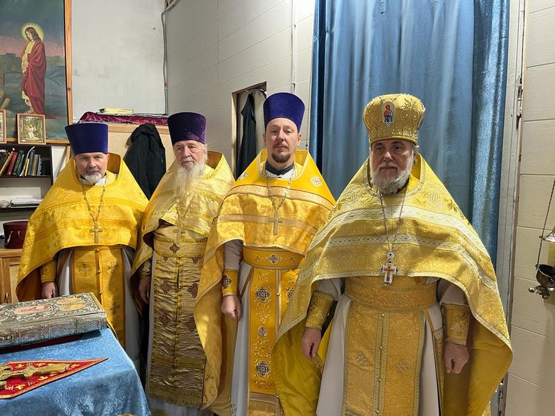 Соборное богослужение в день памяти святого апостола Андрея Первозванного в станице Еланской