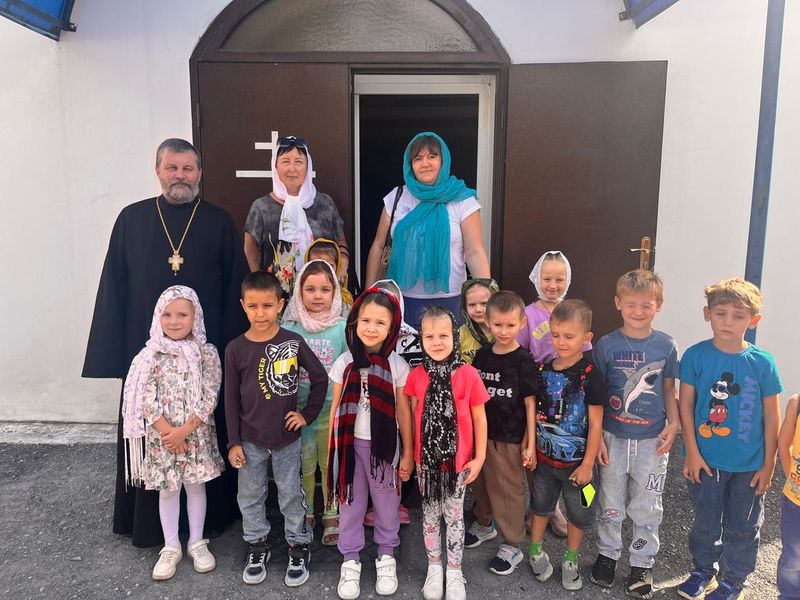 Пантелеимоновский храм посетили воспитанники детского сада