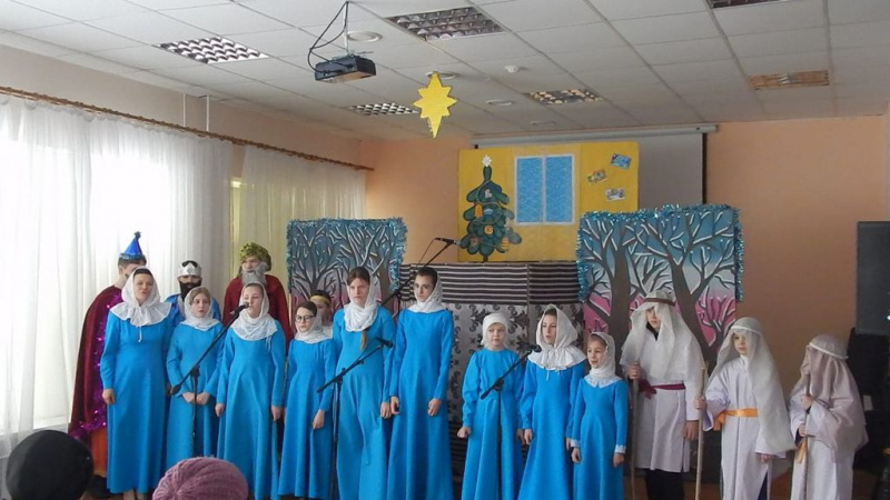 В Доме культуры ст. Обливской состоялось рождественское выступление учеников воскресной школы