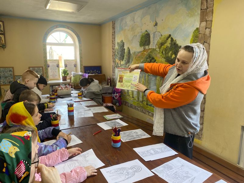 В воскресной школе «Держава» прошло занятие, посвящённое преподобной Марии Египетской