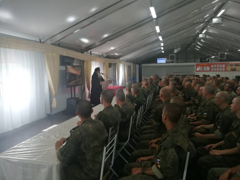 150-ю мотострелковую дивизию Октябрьского района с пастырским визитом посетил Иеромонах Николай (Наметышев)