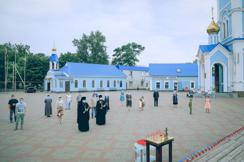 Преосвященнейший епископ Симон принял участие во всероссийской минуте молчания, посвященной скорбной дате начала Великой Отечественной войны