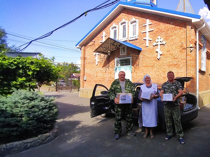 Очередной гуманитарный груз был собран при храме Архистратига Михаила