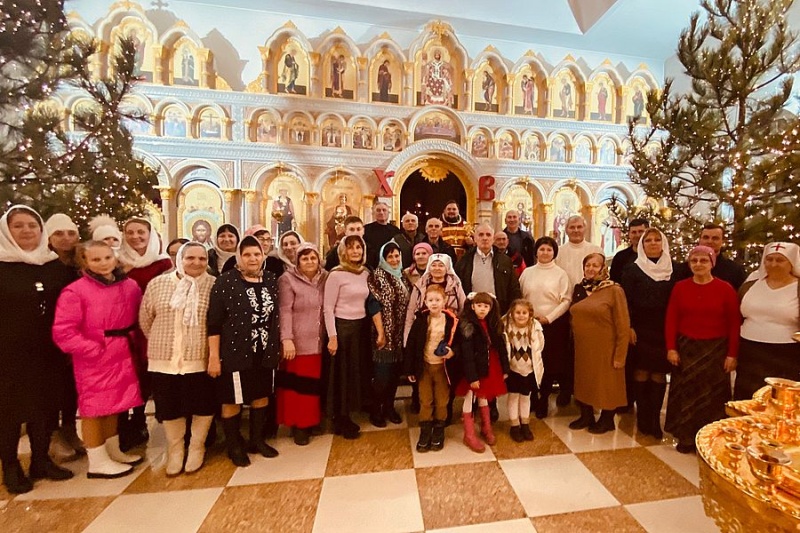 Первое богослужение в новом году в стенах Державного храма Донецка