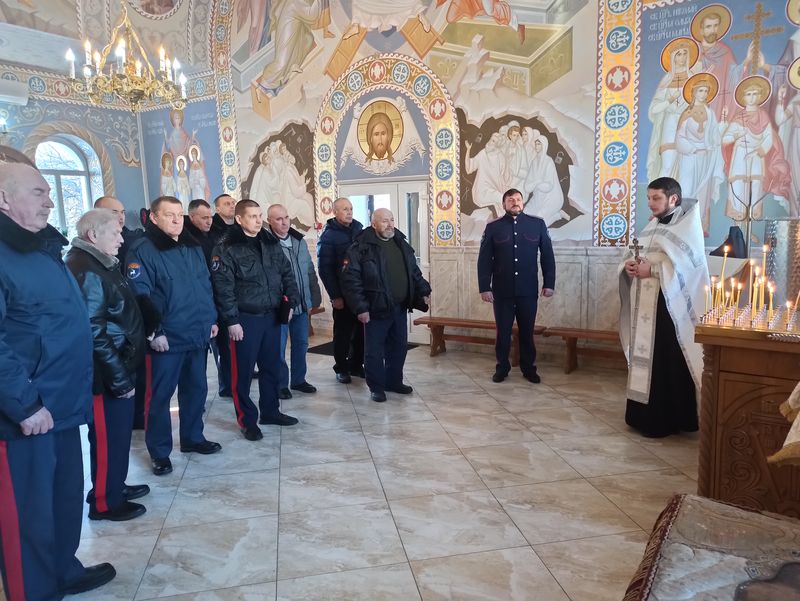 В храме Иоанна Предтечи совершена панихида в день принятия решения оргбюро ЦК ВКП(б) о геноциде казаков 24 января 1919 года