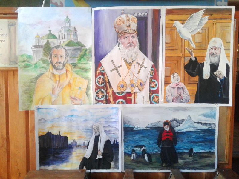 Участники конкурса детского творчества «100-летие Патриаршей интронизации святителя Московского Тихона» есть и в Миллерово