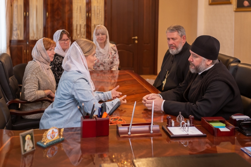 Преосвященнейший епископ Симон провел рабочую встречу с президентом «Фонда продовольствия «Русь» Юлией Назаровой