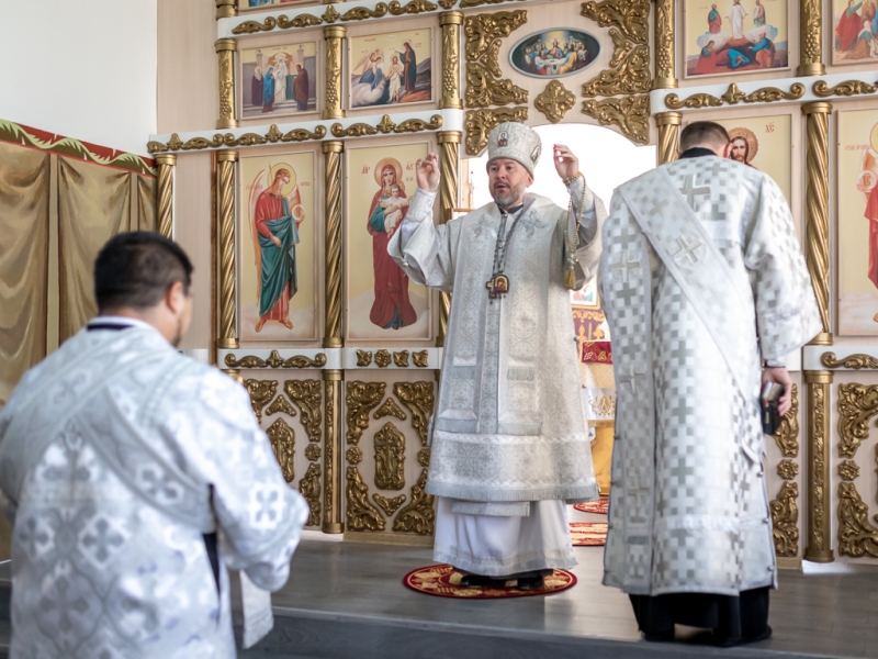 Праздник Преображения Господня в Покровском кафедральном соборе города Шахты