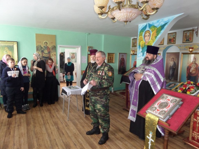 В храме святой преподобномученицы Елисаветы казаки Гуковского юрта приняли присягу на верность Православной вере, Дону и Отечеству