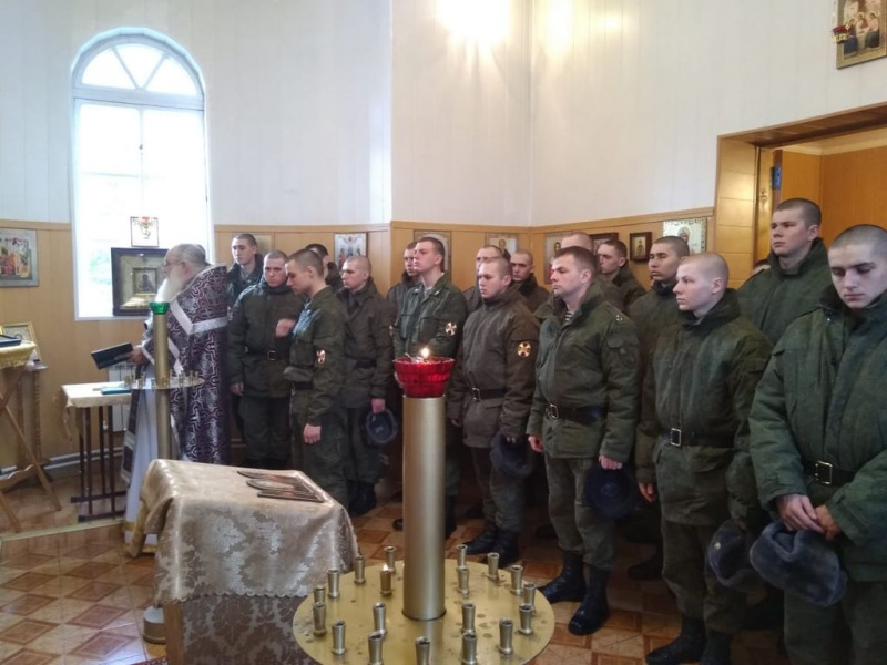 Иеромонах Николай (Наметышев) с пастырским визитом посетил военную часть 3066 войск национальной гвардии РФ Октябрьского района