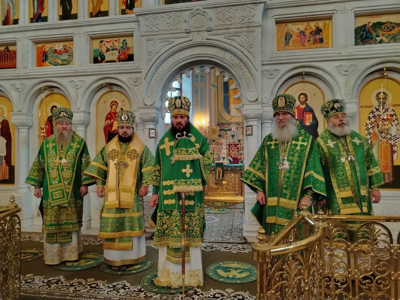 Соборное Богослужение в Свято-Преображенском женском монастыре г Серафимовича