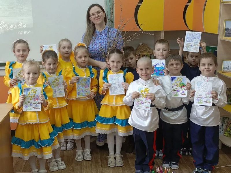 В детском саду «Улыбка» прошла встреча, посвящённая Входу Господню в Иерусалим