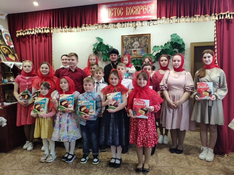 В воскресной школе «Красное солнышко» храма Иоанна Предтечи станицы Боковской состоялся пасхальный концерт