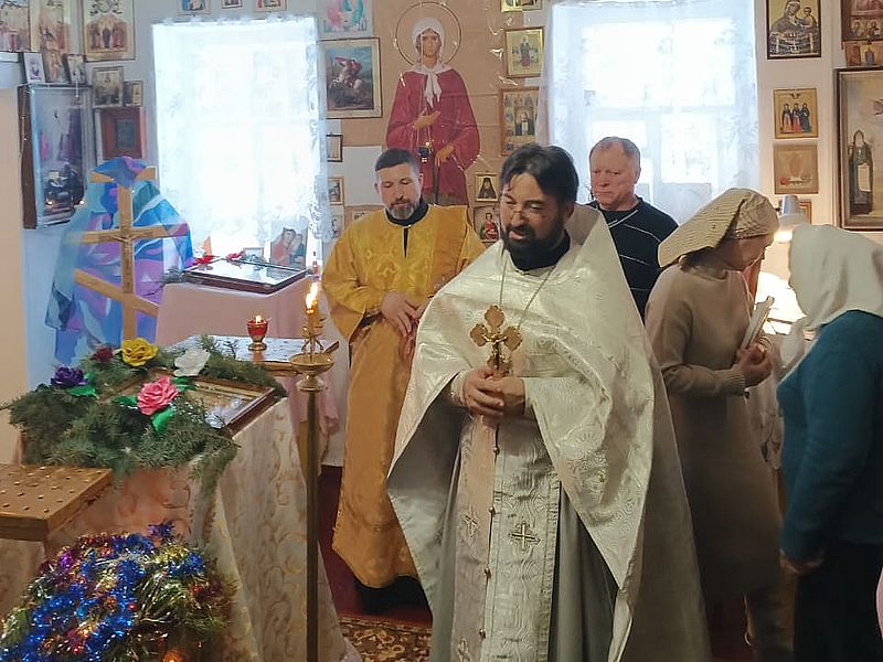 Рождество Христово в Преображенском храме села Лысогорка