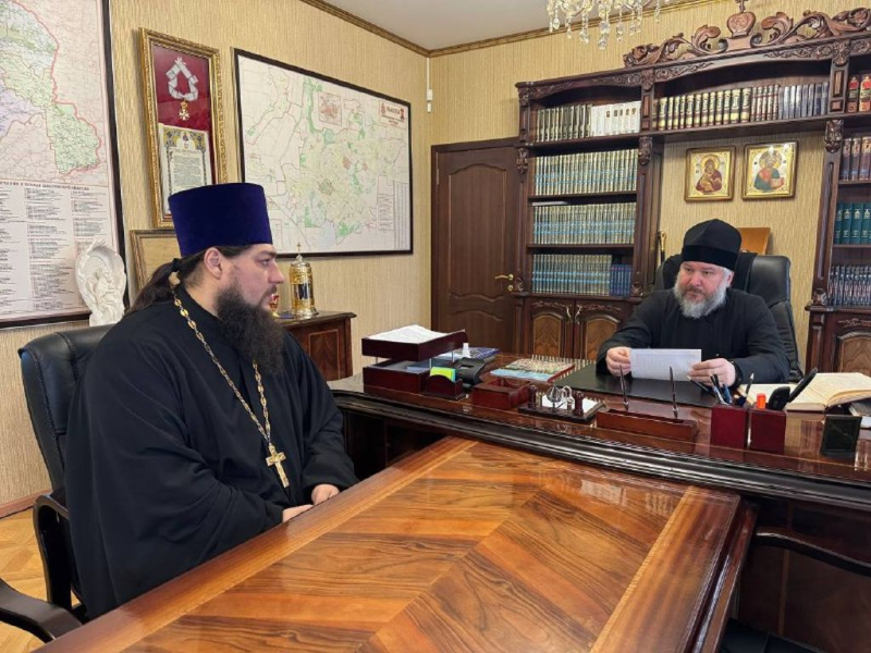 Преосвященнейший епископ Симон принял отчёт о тюремном служении священников Шахтинской епархии