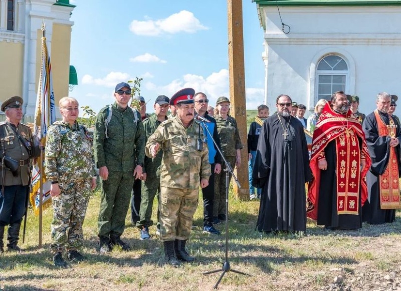 Протоиерей Василий Хадыкин принял участие в XVII военно-полевом выходе казаков Всевеликого войска Донского
