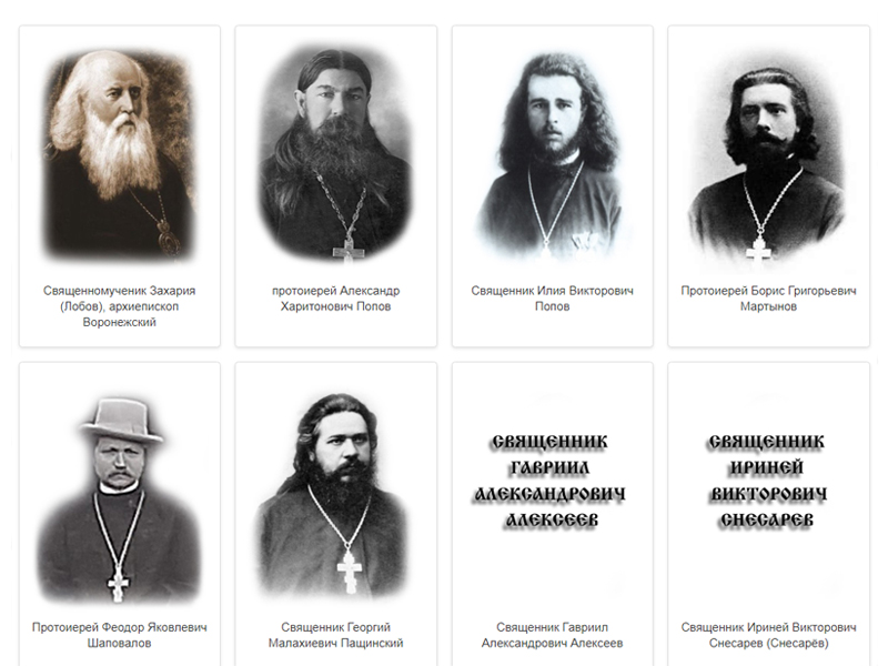 На сайте Шахтинской епархии открыт новый раздел «Новомученики и исповедники Церкви Русской и подвижники благочестия Шахтинской епархии»