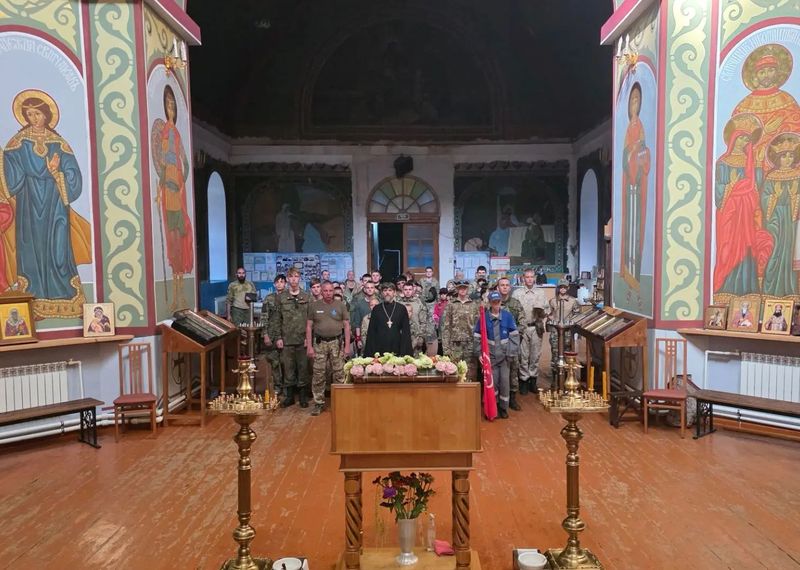 В станице Бессергеневской прошло благословение участников сборов «Архангел Михаил»