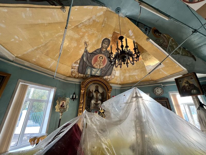 Начало реставрационных работ в Свято-Покровском храме города Новошахтинска