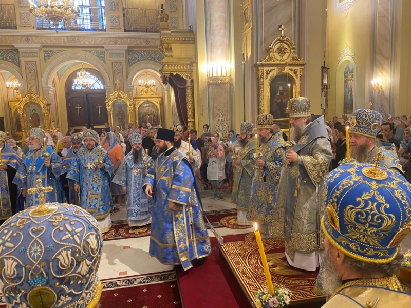 Преосвященнейший епископ Симон принимает участие в торжествах по случаю празднования в честь иконы Божией Матери «Донская»