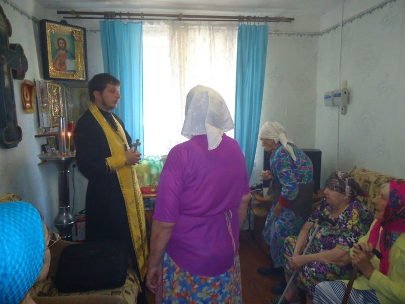 Пастырское посещение реабилитационного отделения для граждан пожилого возраста и инвалидов в станице Боковской