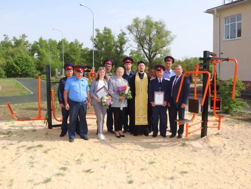 Открытие тренажерного комплекса в хуторе Дубровском Шолоховского района