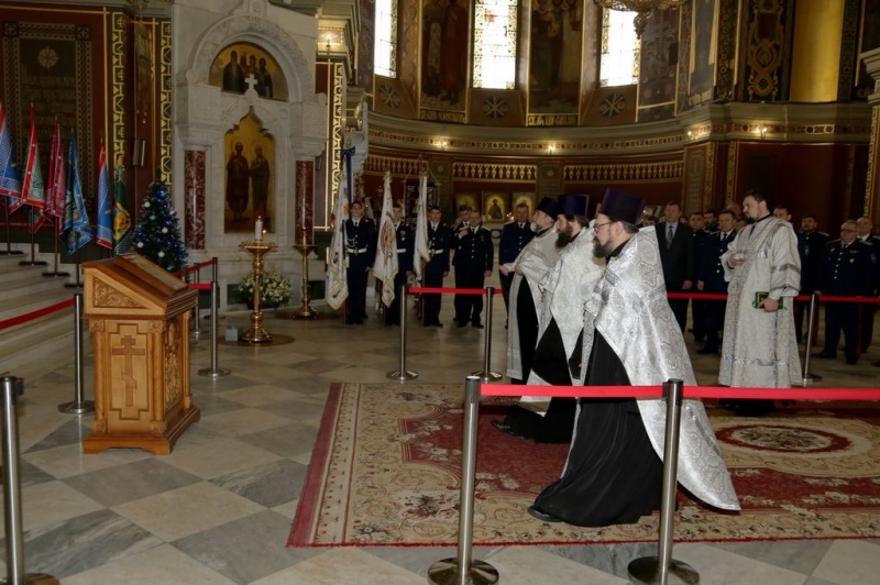 Клирик Шахтинской епархии принял участие в благодарственном молебне во славу Войска Донского в Новочеркасском Патриаршем Вознесенском Войсковом всеказачьем соборе