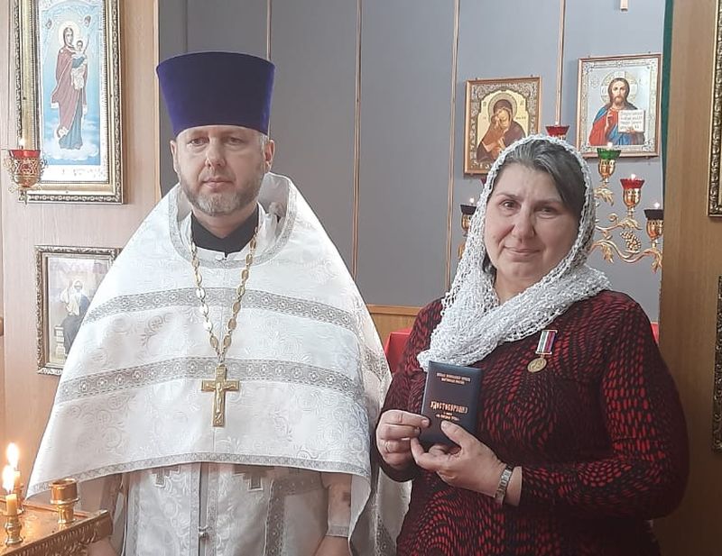Награждение в храме преподобного Серафима Саровского